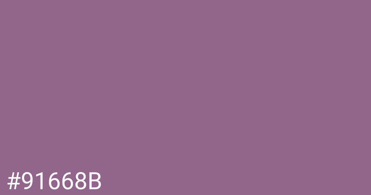 Hex color #91668b graphic