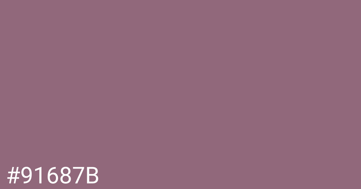 Hex color #91687b graphic