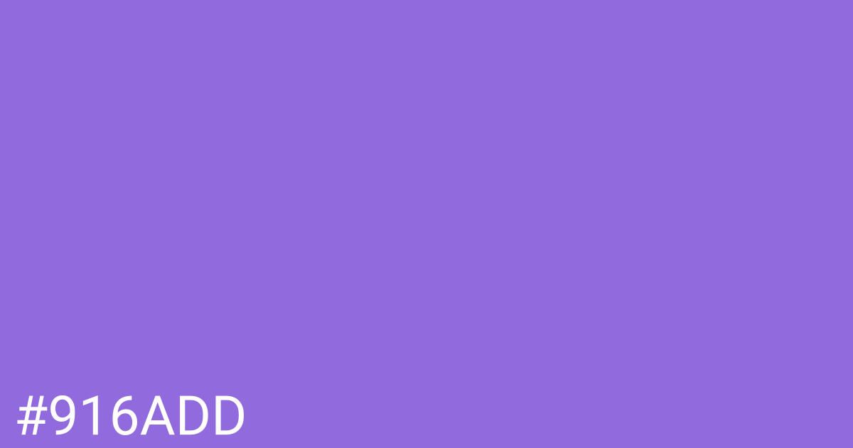 Hex color #916add graphic