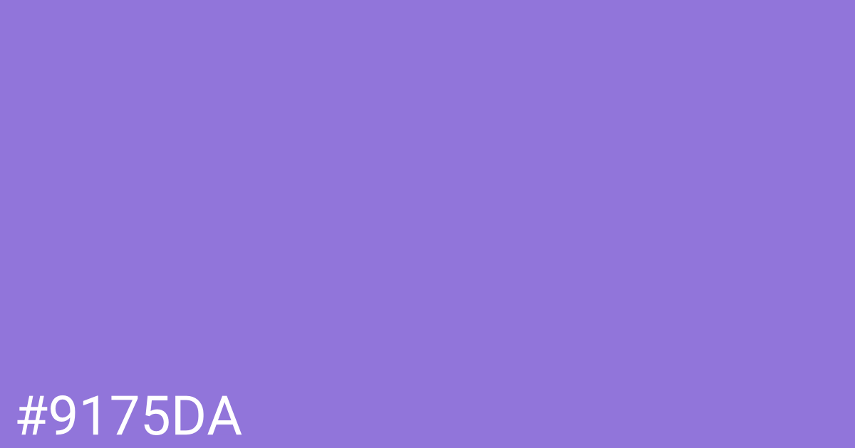 Hex color #9175da graphic