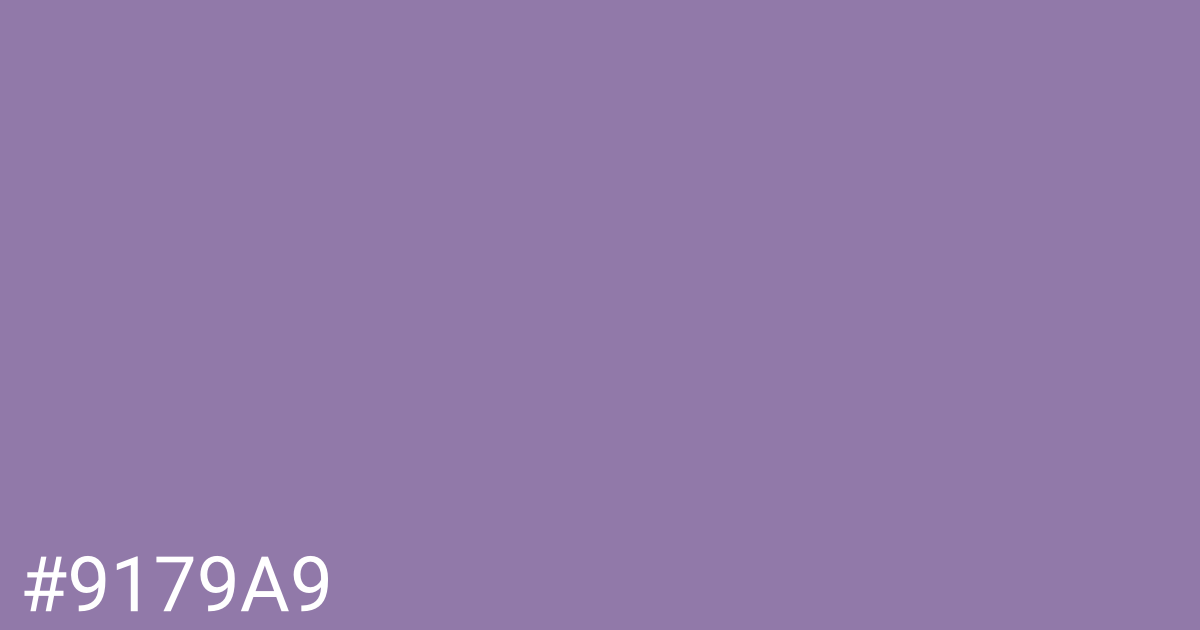 Hex color #9179a9 graphic