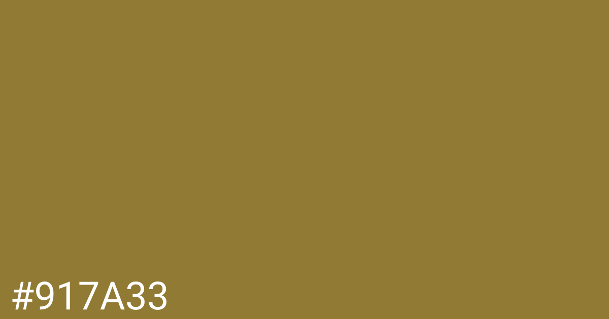 Hex color #917a33 graphic