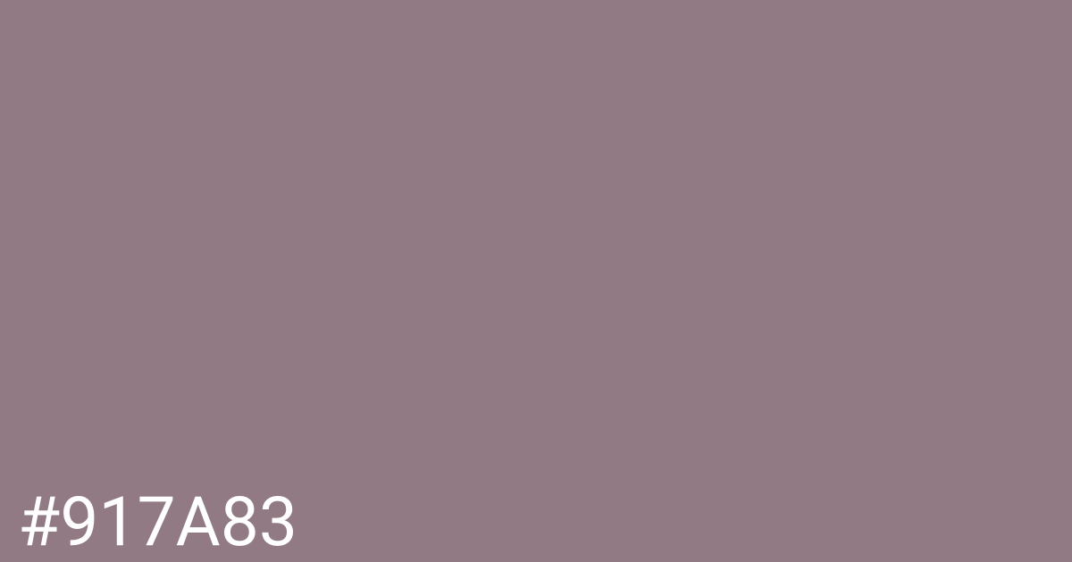 Hex color #917a83 graphic