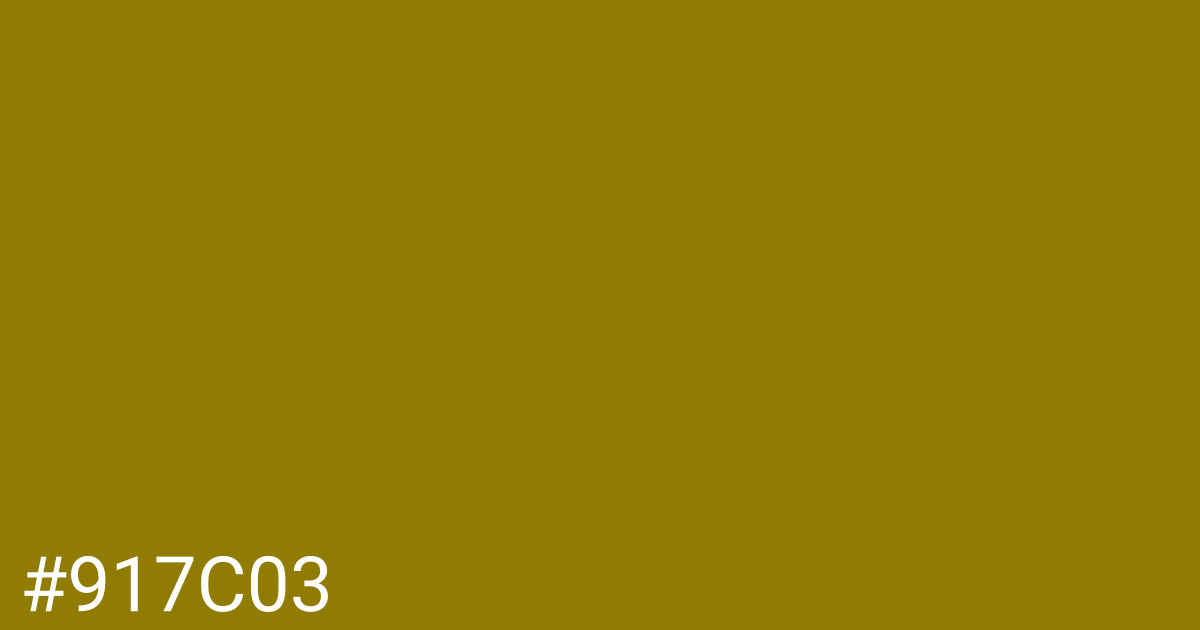 Hex color #917c03 graphic