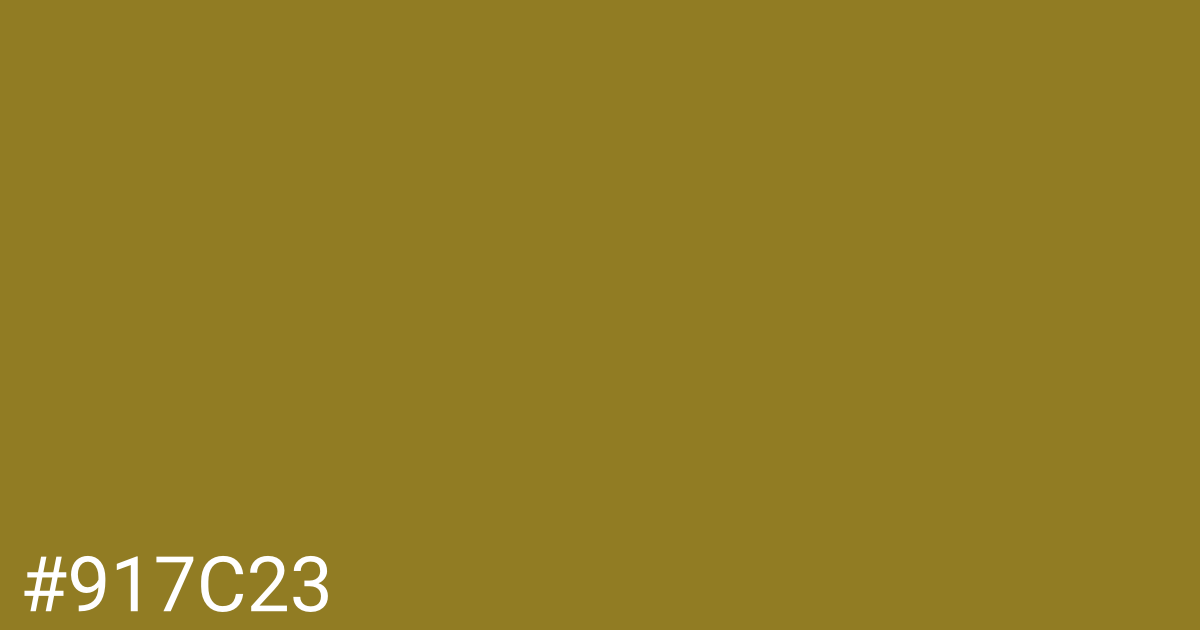 Hex color #917c23 graphic