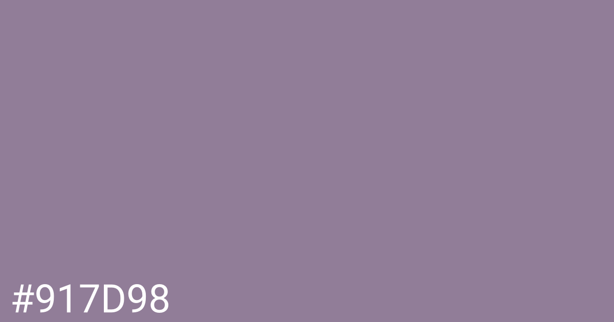 Hex color #917d98 graphic