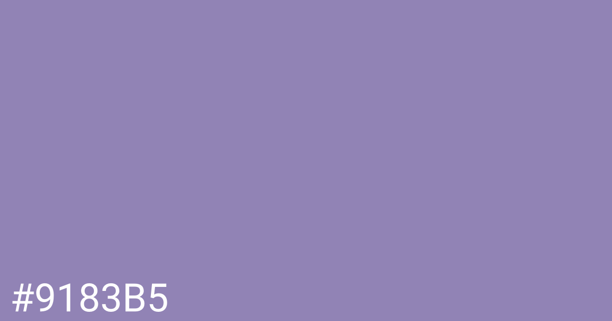 Hex color #9183b5 graphic