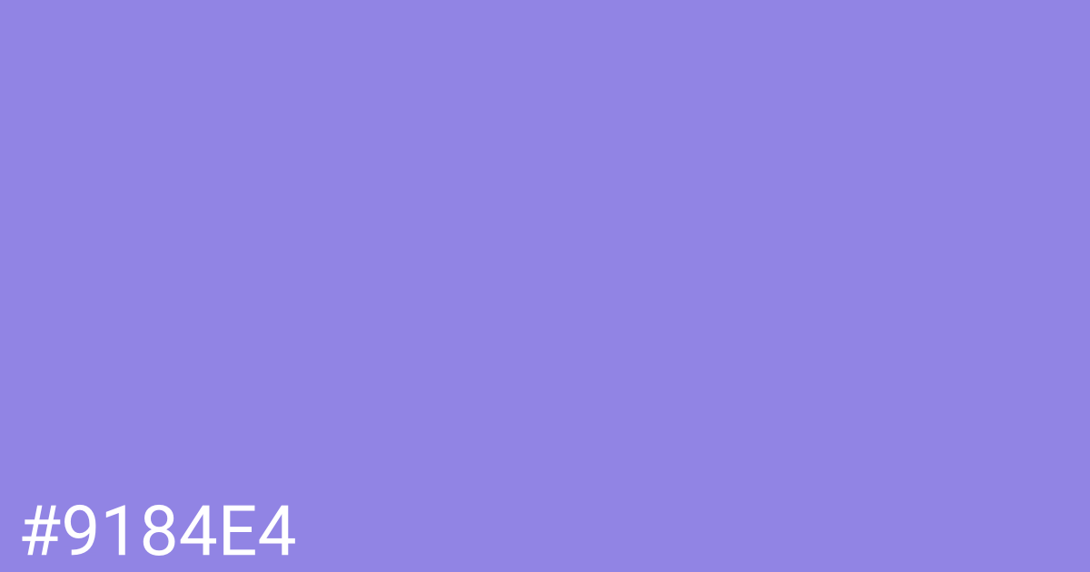 Hex color #9184e4 graphic