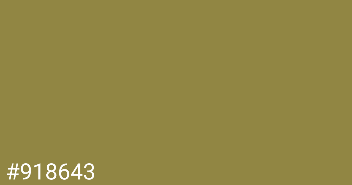 Hex color #918643 graphic