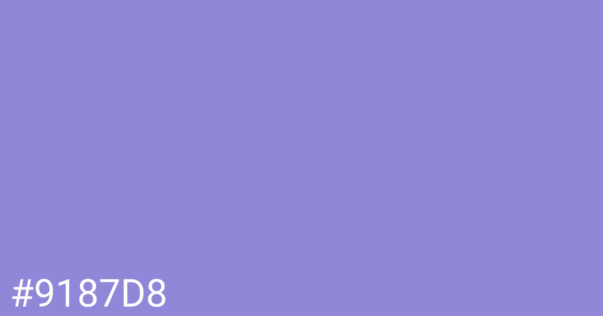 Hex color #9187d8 graphic