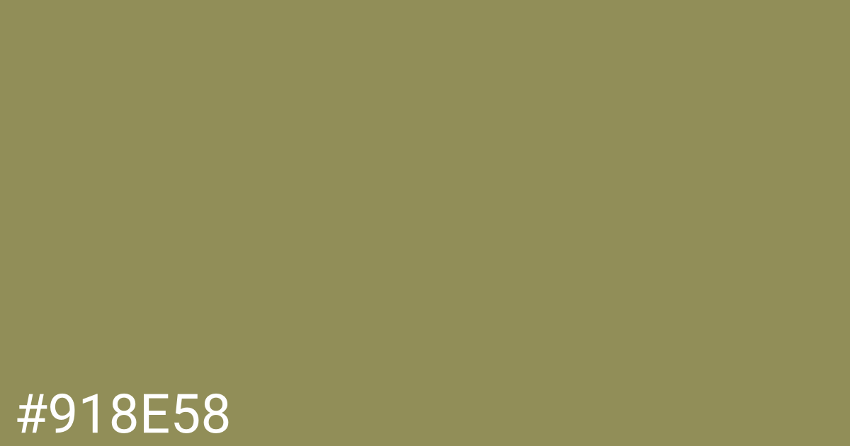 Hex color #918e58 graphic