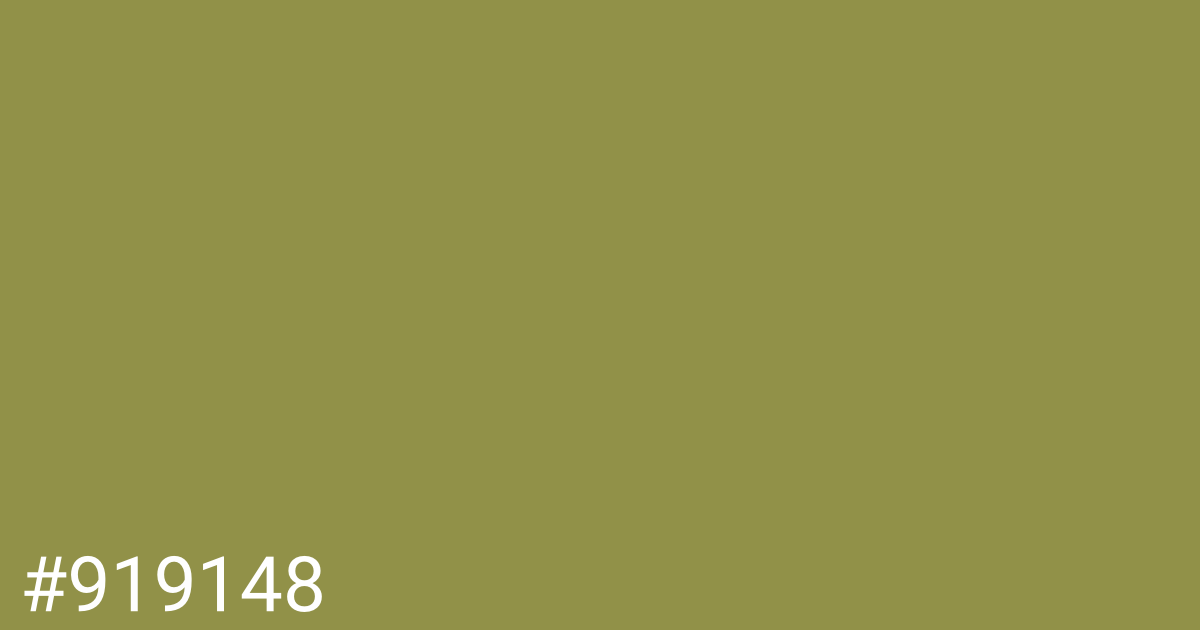 Hex color #919148 graphic