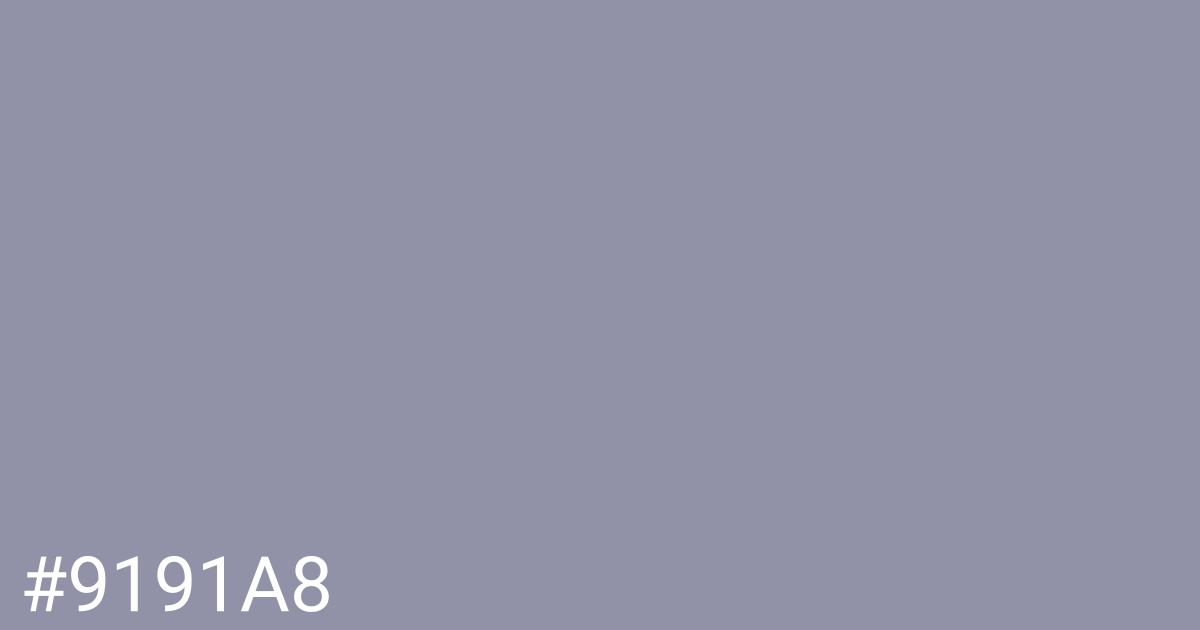 Hex color #9191a8 graphic