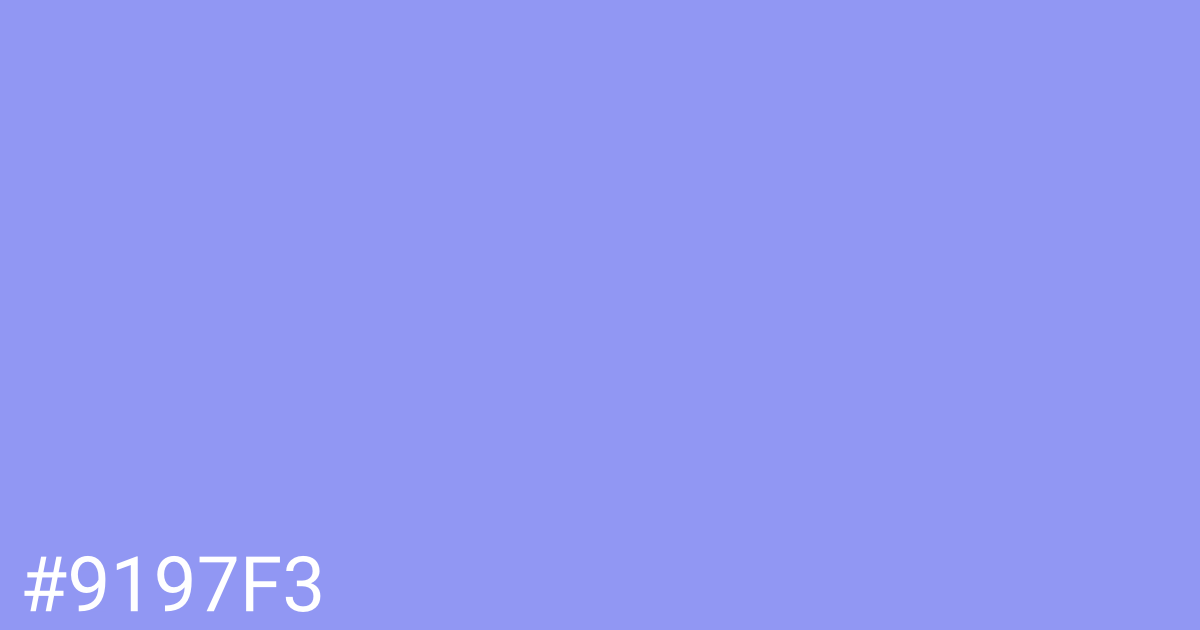 Hex color #9197f3 graphic