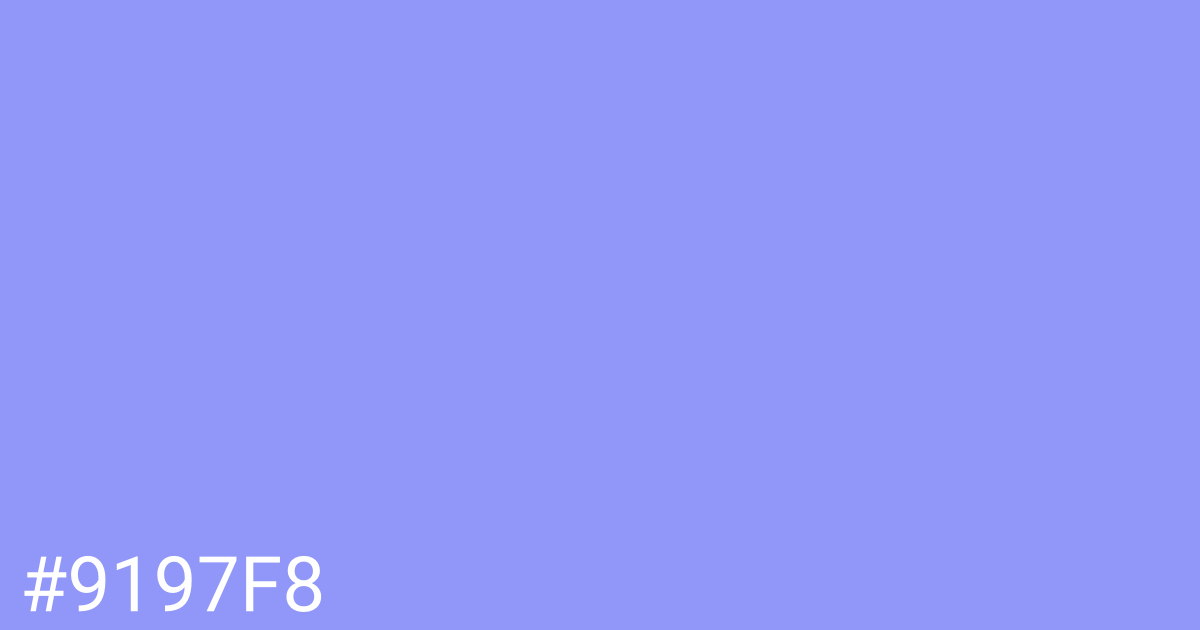 Hex color #9197f8 graphic