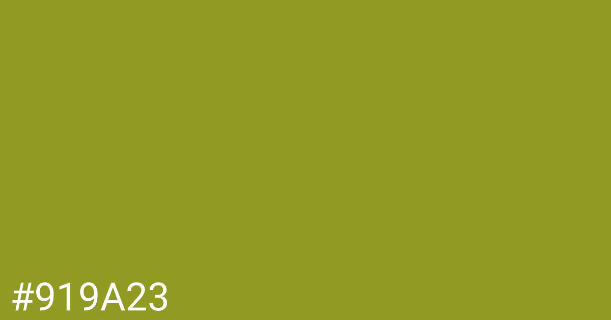 Hex color #919a23 graphic