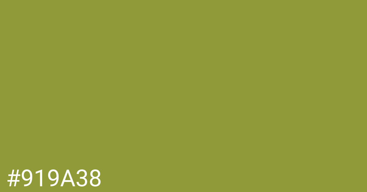 Hex color #919a38 graphic