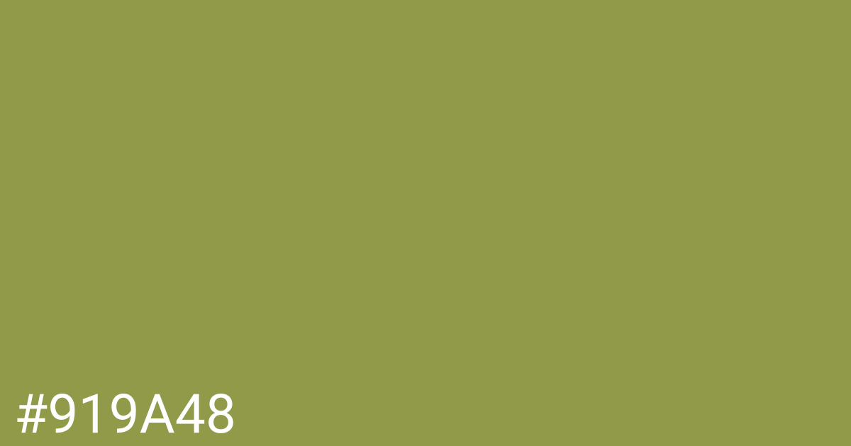 Hex color #919a48 graphic