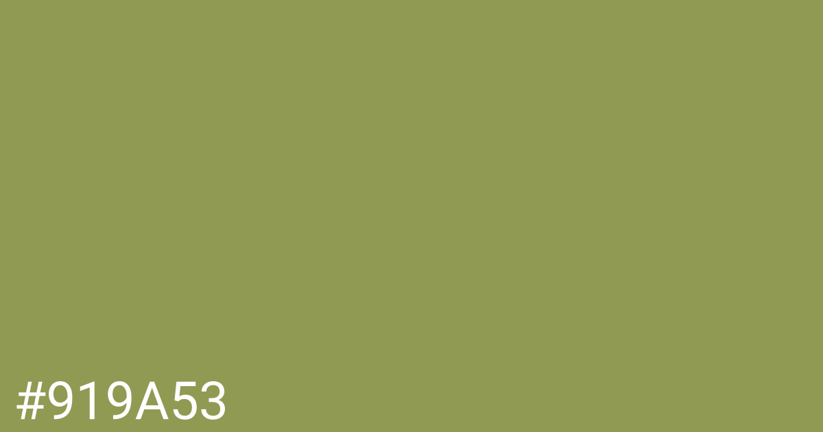 Hex color #919a53 graphic