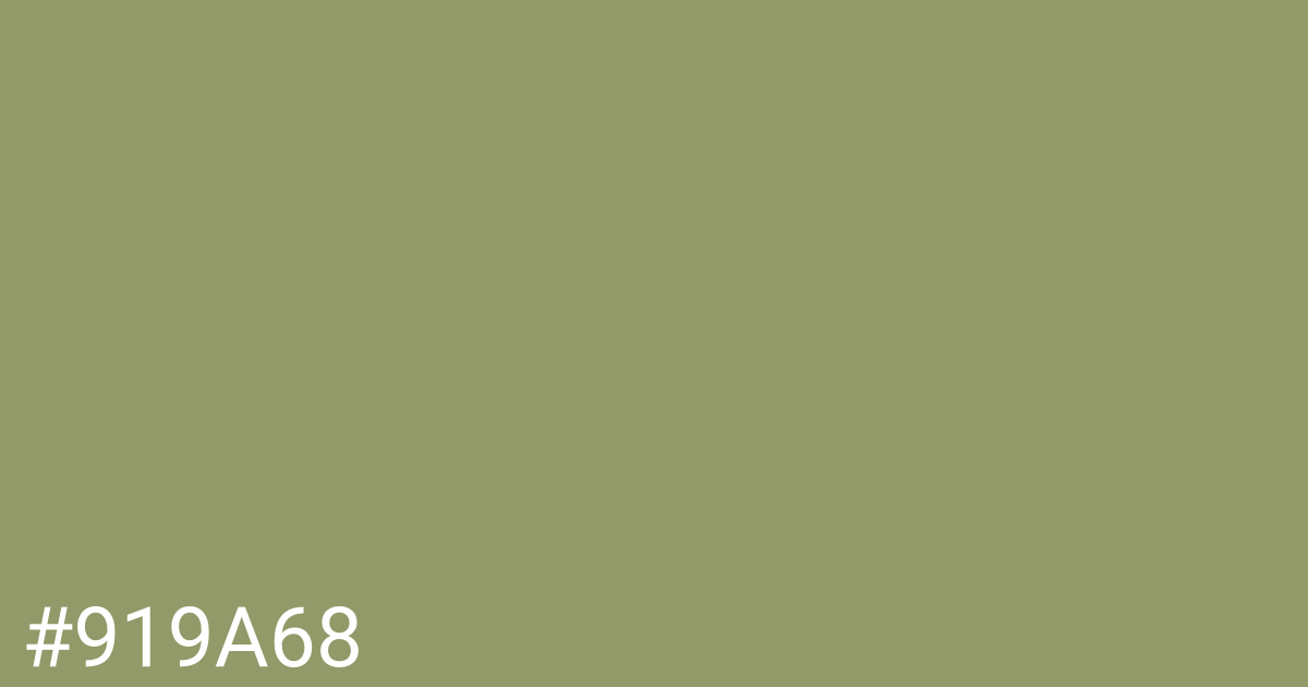 Hex color #919a68 graphic