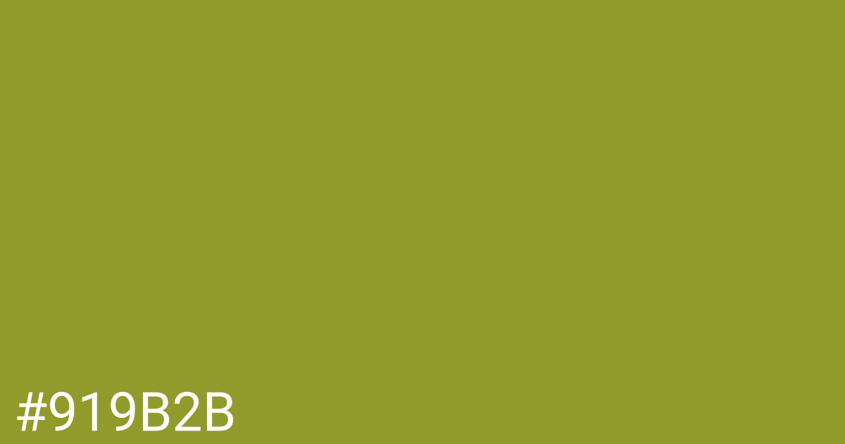 Hex color #919b2b graphic