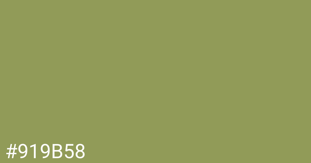 Hex color #919b58 graphic