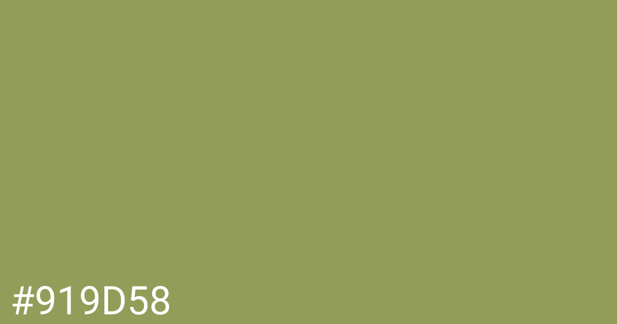 Hex color #919d58 graphic