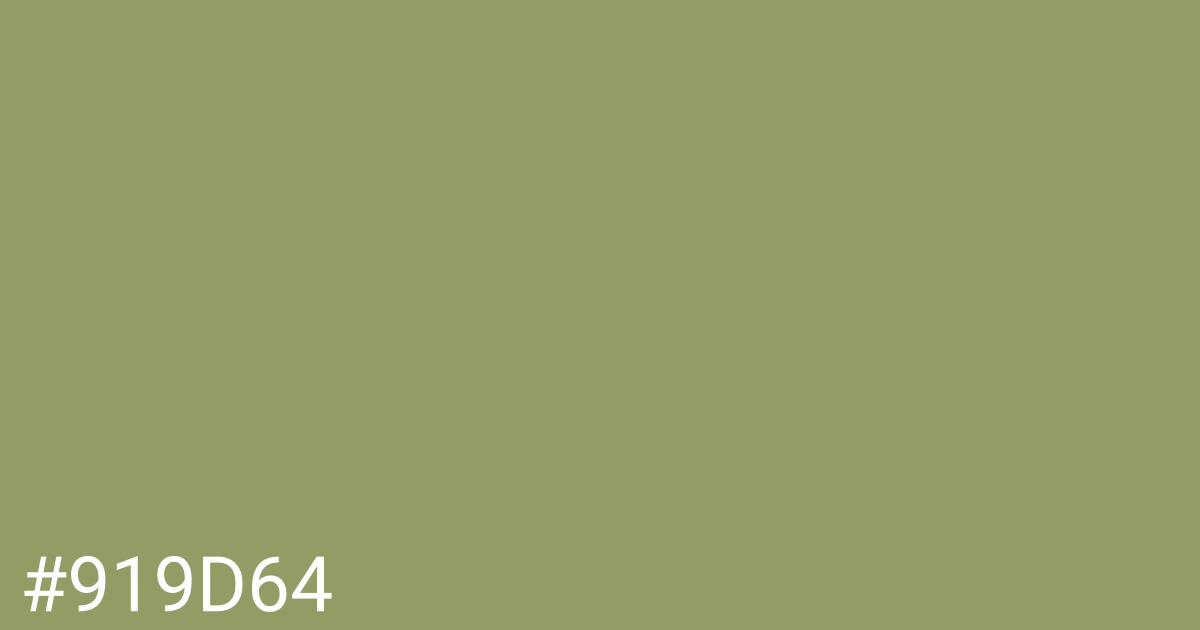 Hex color #919d64 graphic