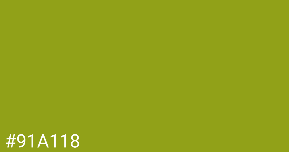 Hex color #91a118 graphic