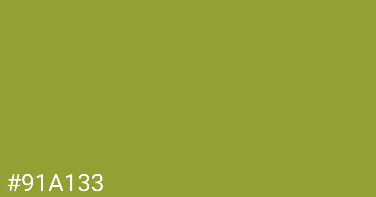 Hex color #91a133 graphic