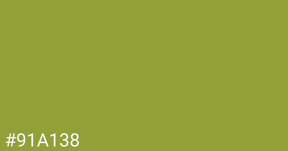 Hex color #91a138 graphic