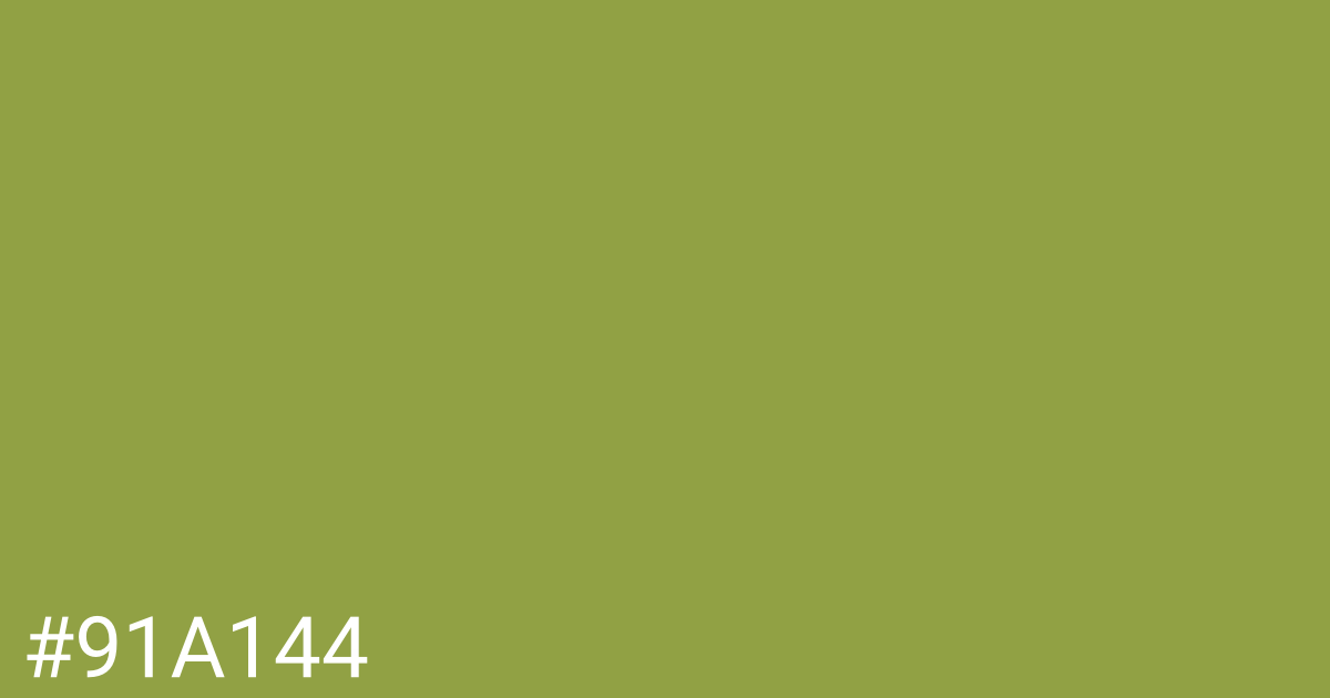 Hex color #91a144 graphic