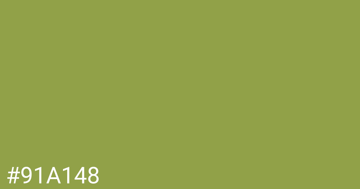 Hex color #91a148 graphic