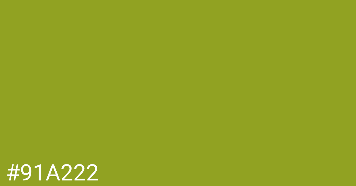 Hex color #91a222 graphic