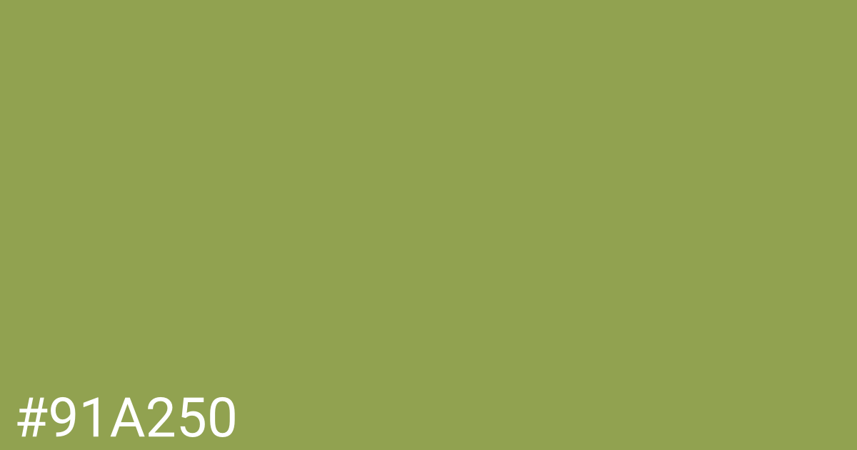 Hex color #91a250 graphic