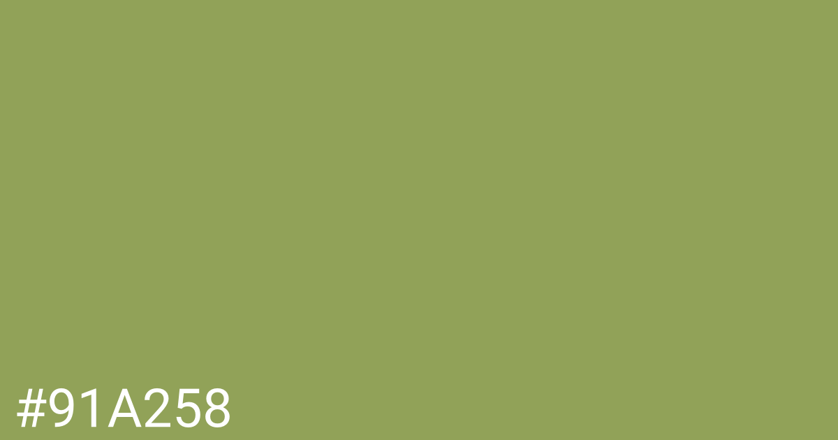 Hex color #91a258 graphic