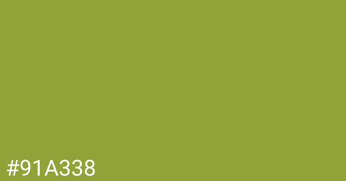 Hex color #91a338 graphic