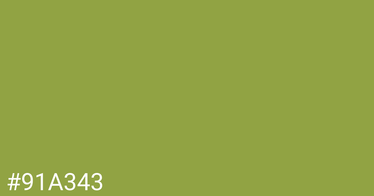 Hex color #91a343 graphic