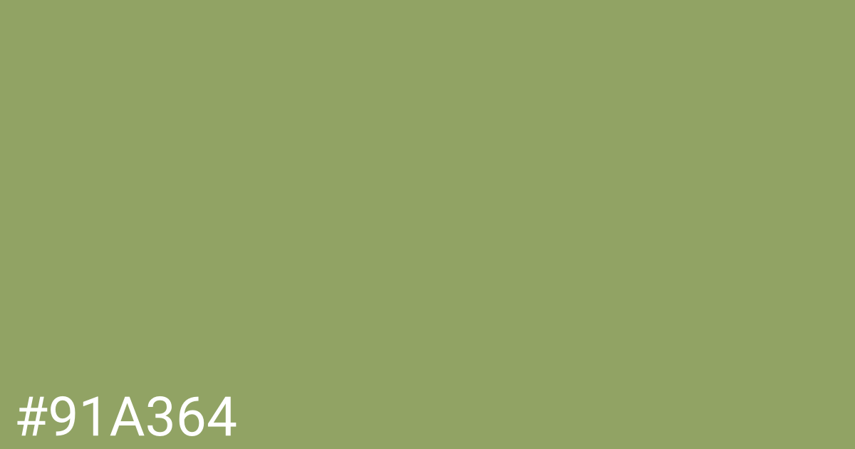 Hex color #91a364 graphic