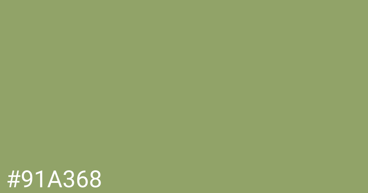 Hex color #91a368 graphic