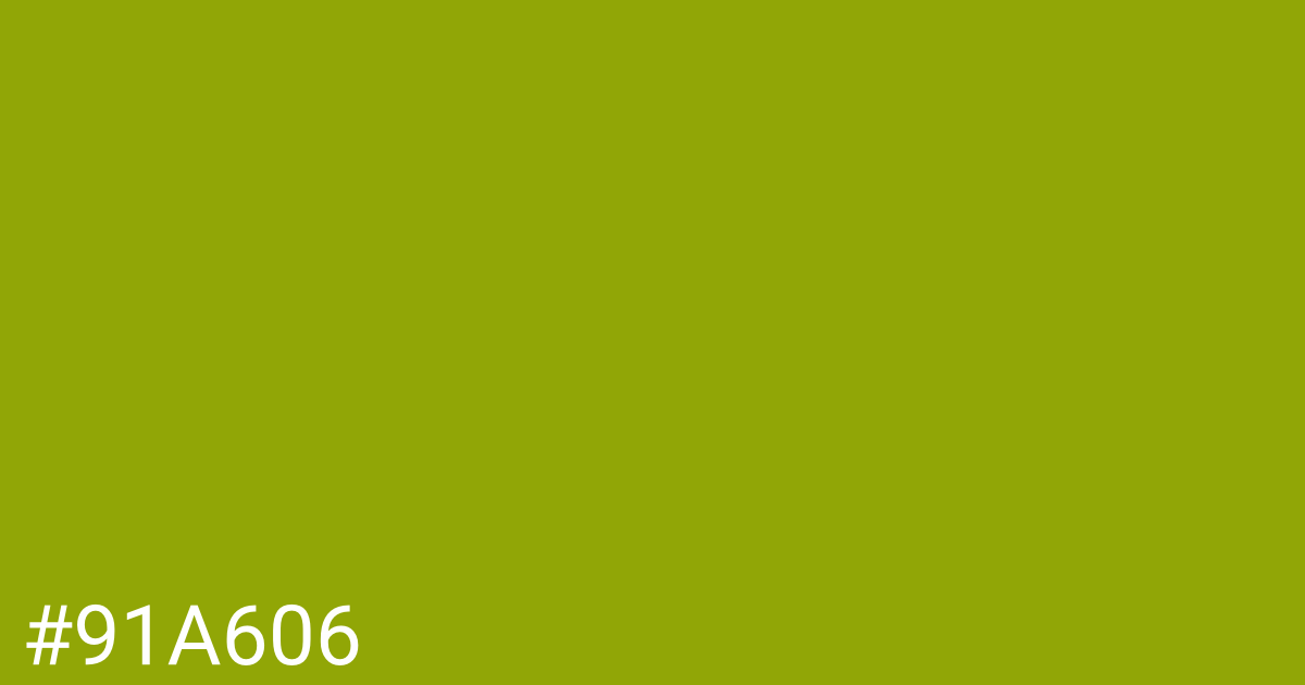 Hex color #91a606 graphic