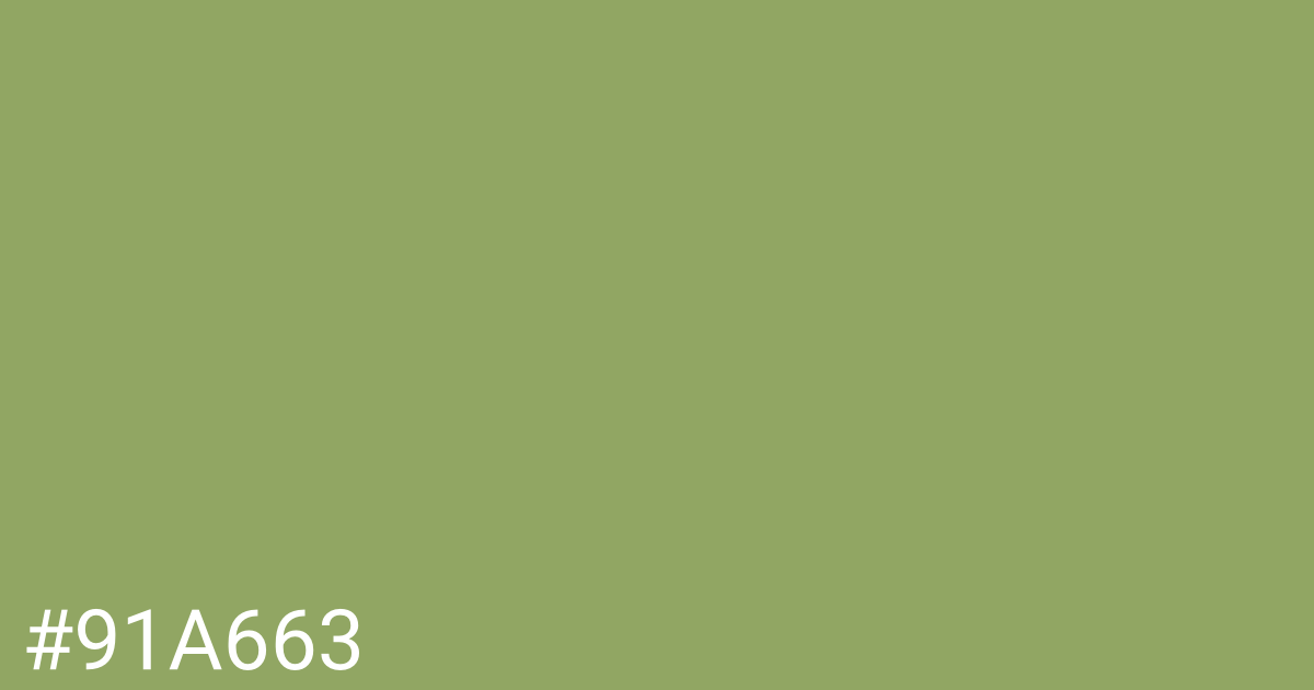 Hex color #91a663 graphic