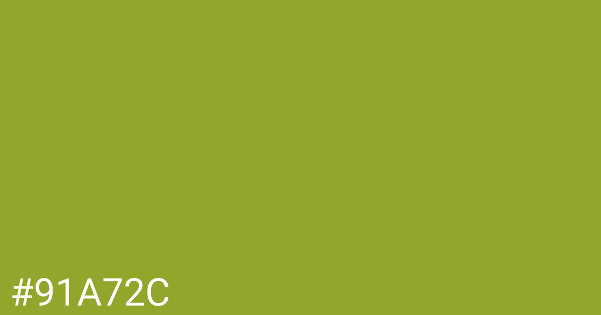Hex color #91a72c graphic
