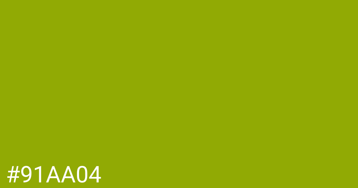 Hex color #91aa04 graphic