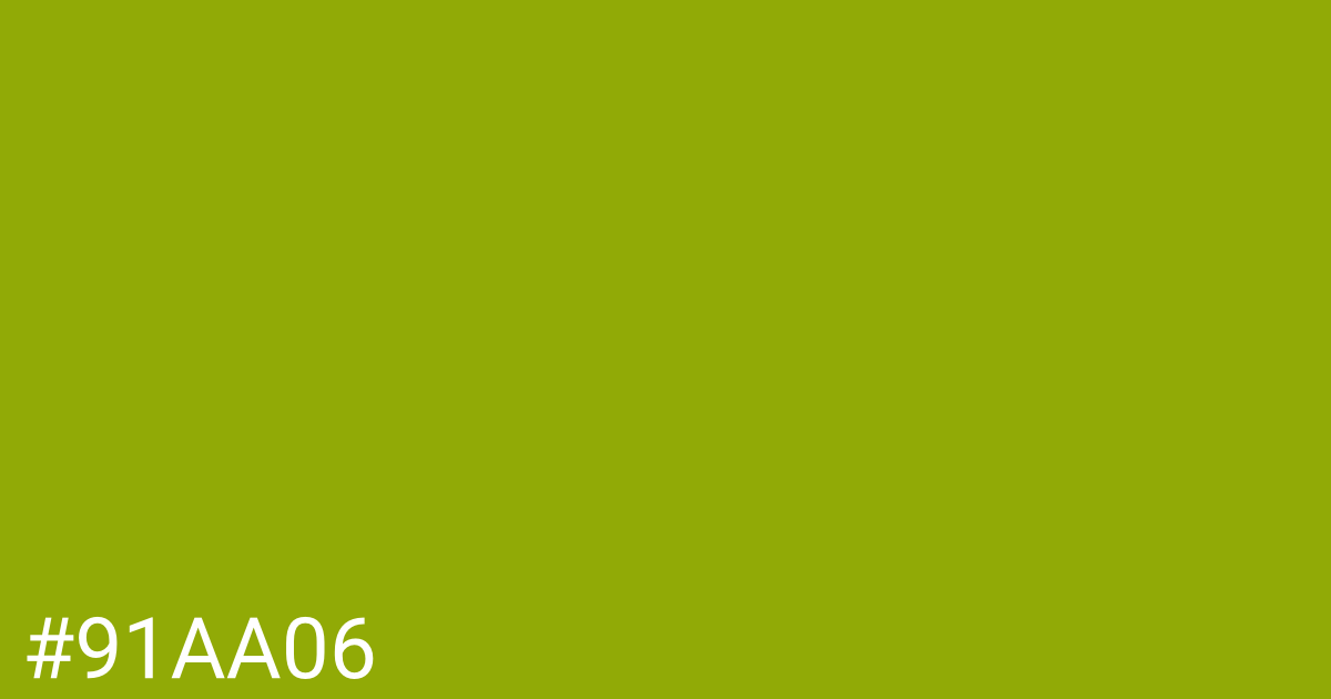 Hex color #91aa06 graphic