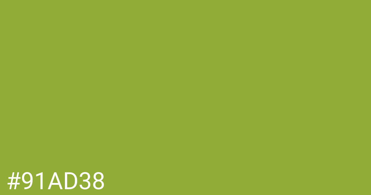 Hex color #91ad38 graphic