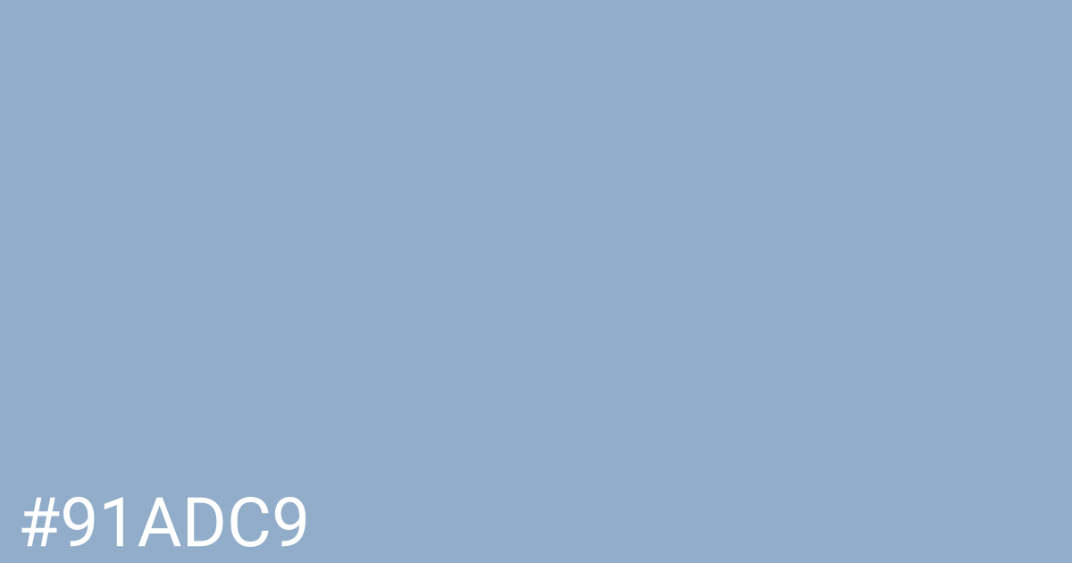 Hex color #91adc9 graphic