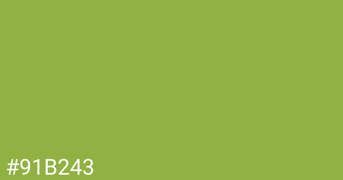 Hex color #91b243 graphic