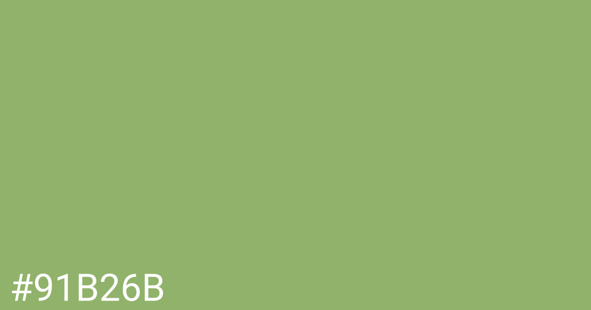 Hex color #91b26b graphic