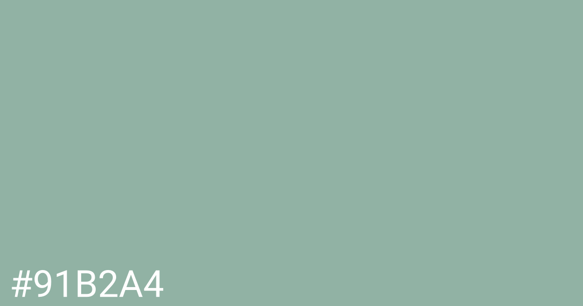 Hex color #91b2a4 graphic